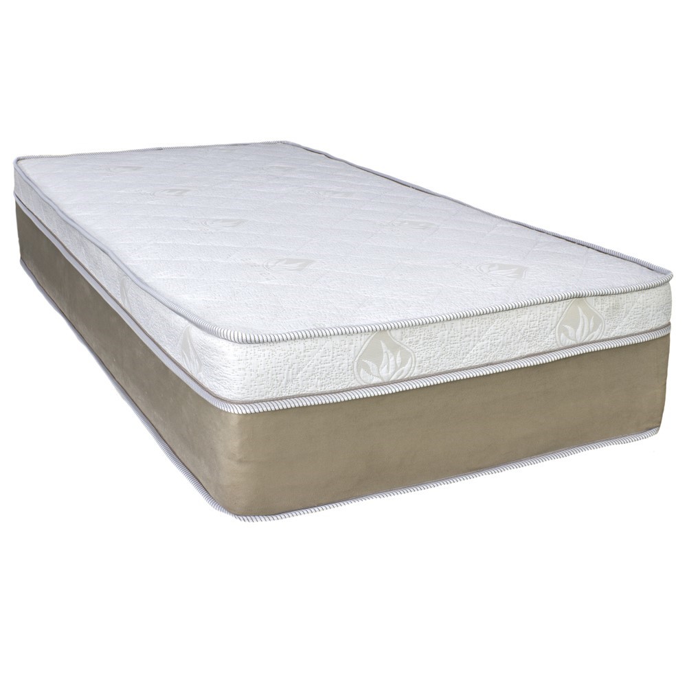 Cama Queen Baú com colchão Suede Bege Monterey