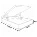 Cama Viúva Box Baú 1,28x 1,88 Corino Branco