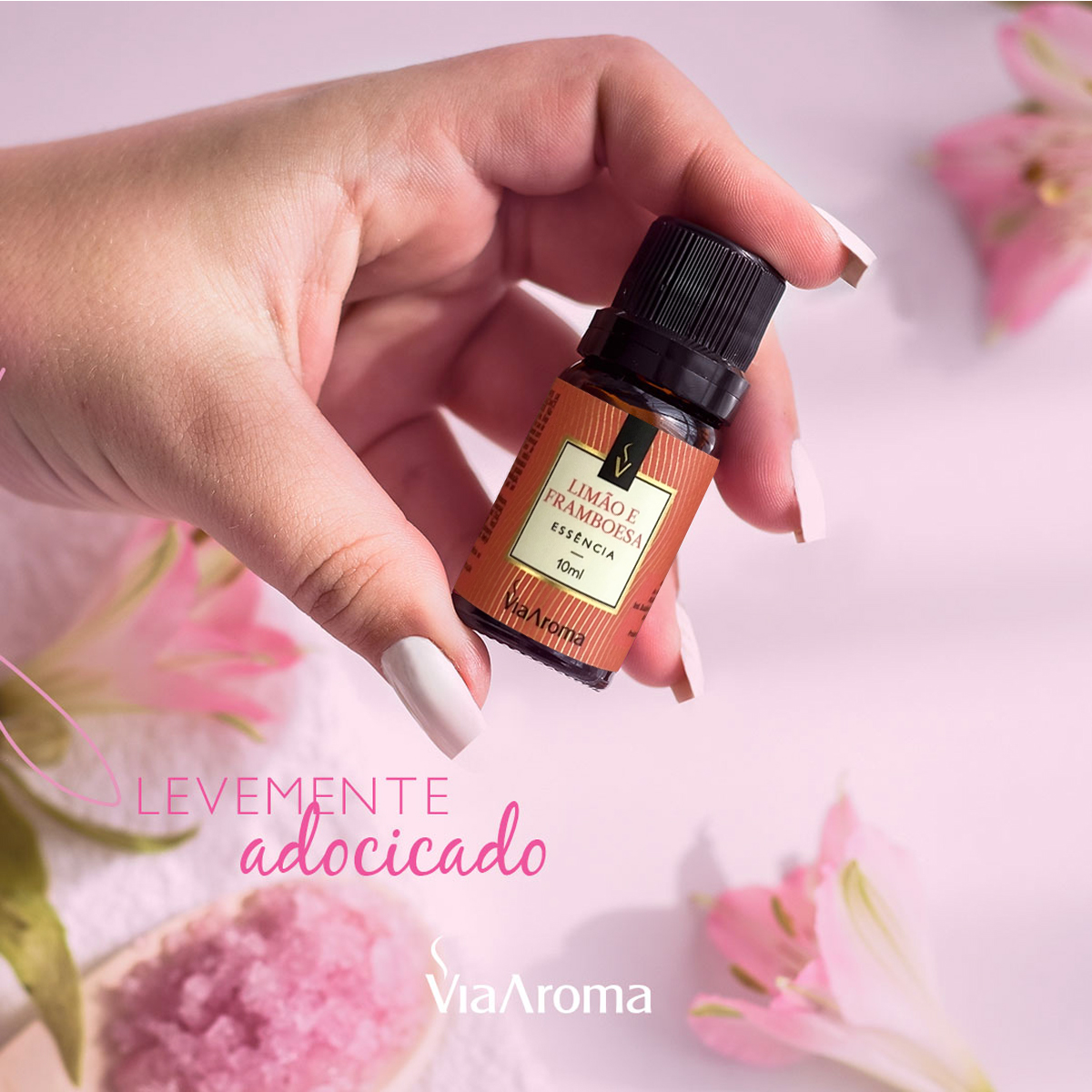 Essência Para Aromatizador Elétrico 10ml Via Aroma Limão E Framboesa