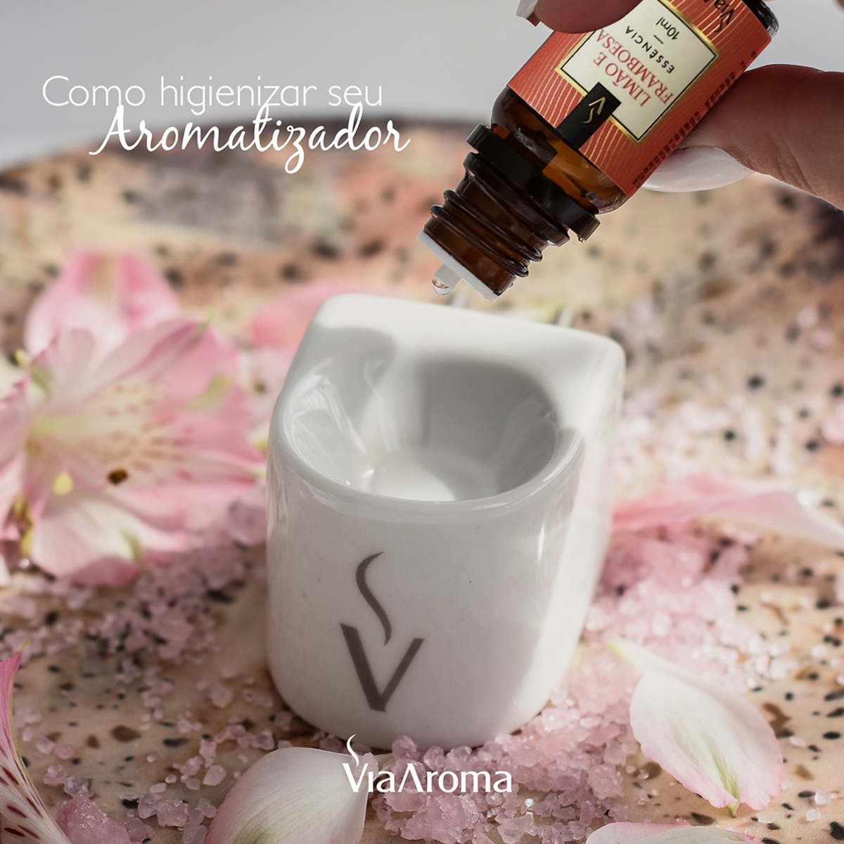 Essência Para Aromatizador Elétrico 10ml Via Aroma Limão E Framboesa