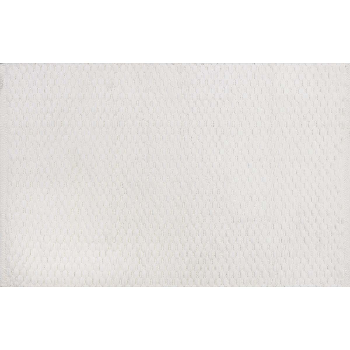 Tapete Indiano Banheiro Bliss Branco 0,60X0,90M Via Star