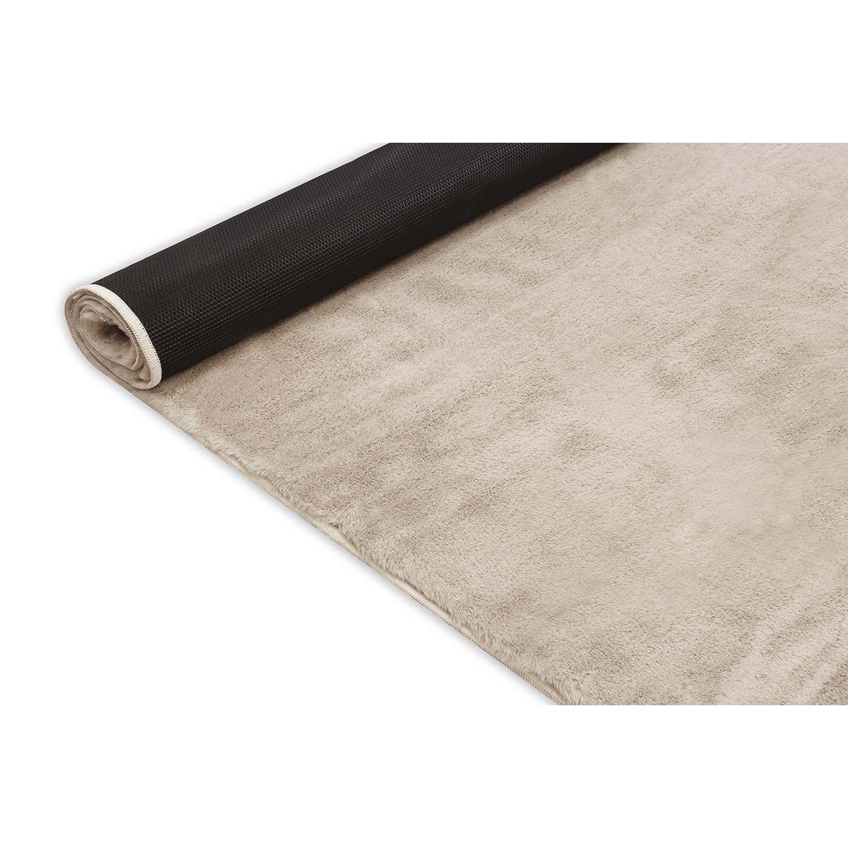 Tapete Pele de Coelho Macio Touch Bege 2,00X2,50M Via Star