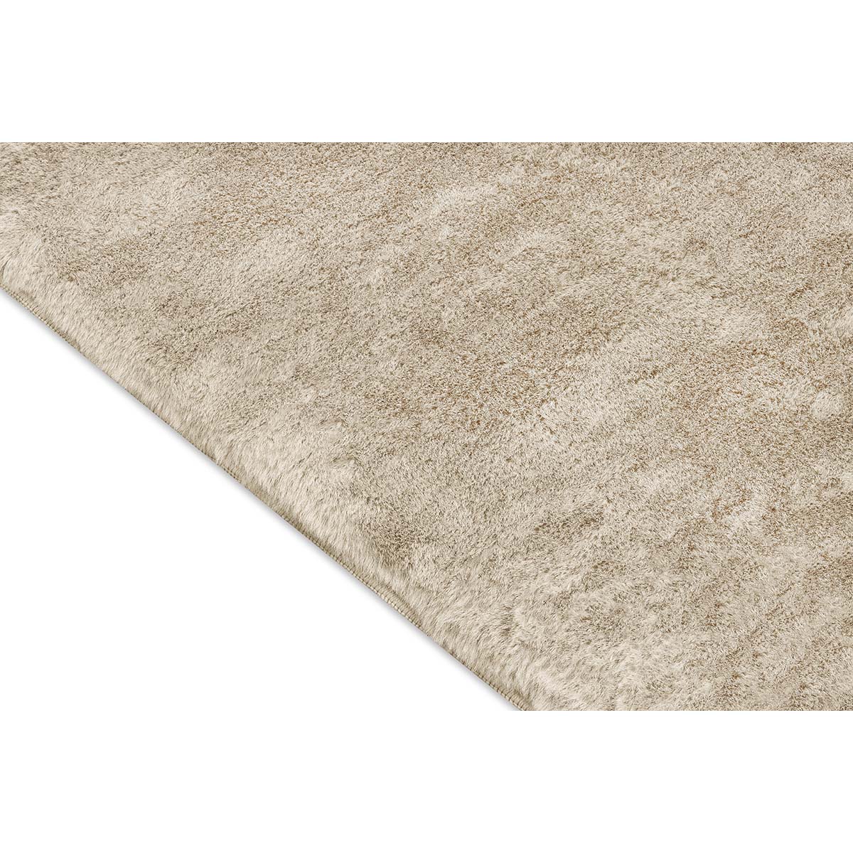 Tapete Pele de Coelho Macio Touch Bege 2,40X3,00M Via Star