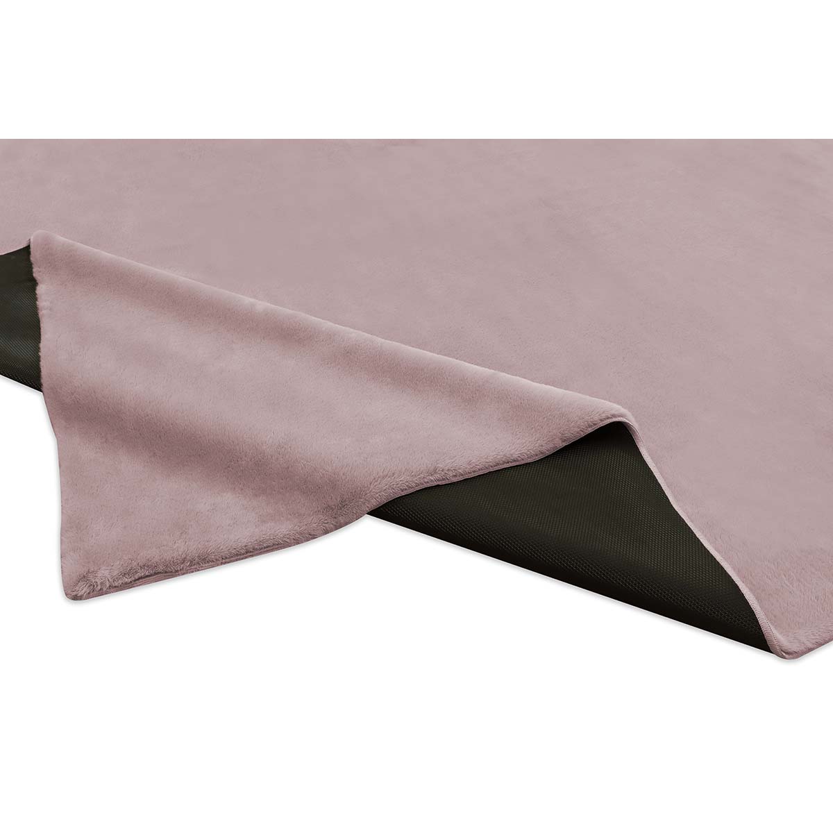 Tapete Pele de Coelho Macio Touch Rose 1,00X1,40M Via Star