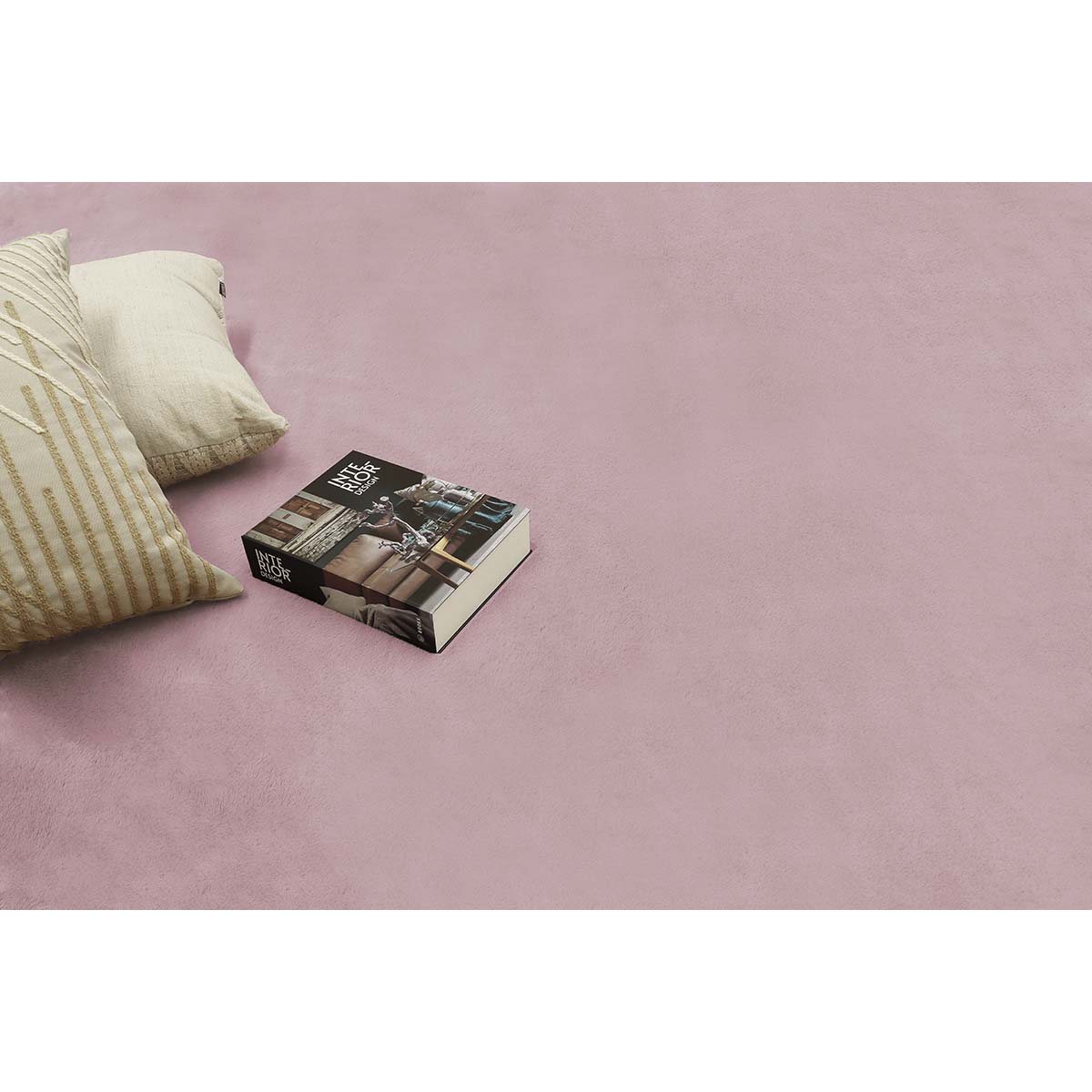 Tapete Pele de Coelho Macio Touch Rose 2,00X2,50M Via Star