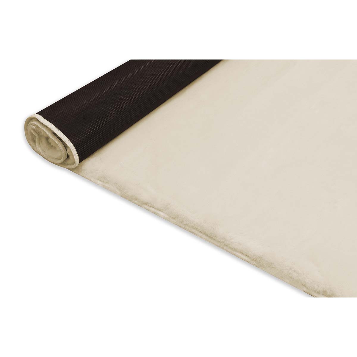 Tapete Pele de Coelho Macio Touch Trigo 1,40X2,00M Via Star