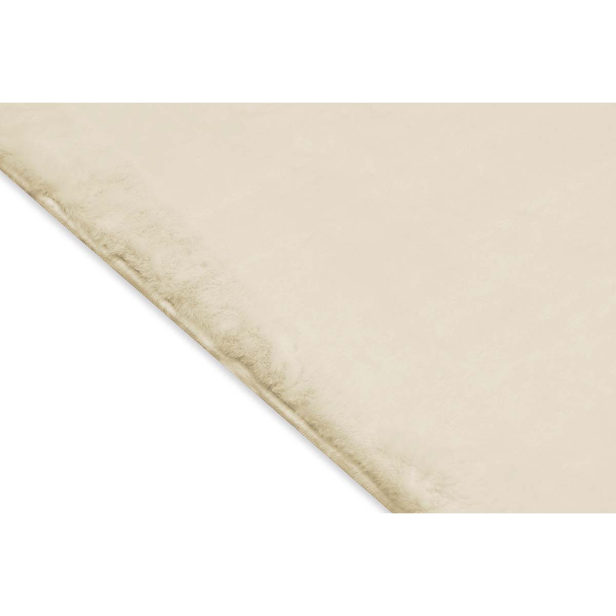 Tapete Pele de Coelho Macio Touch Trigo 2,00X2,50M Via Star
