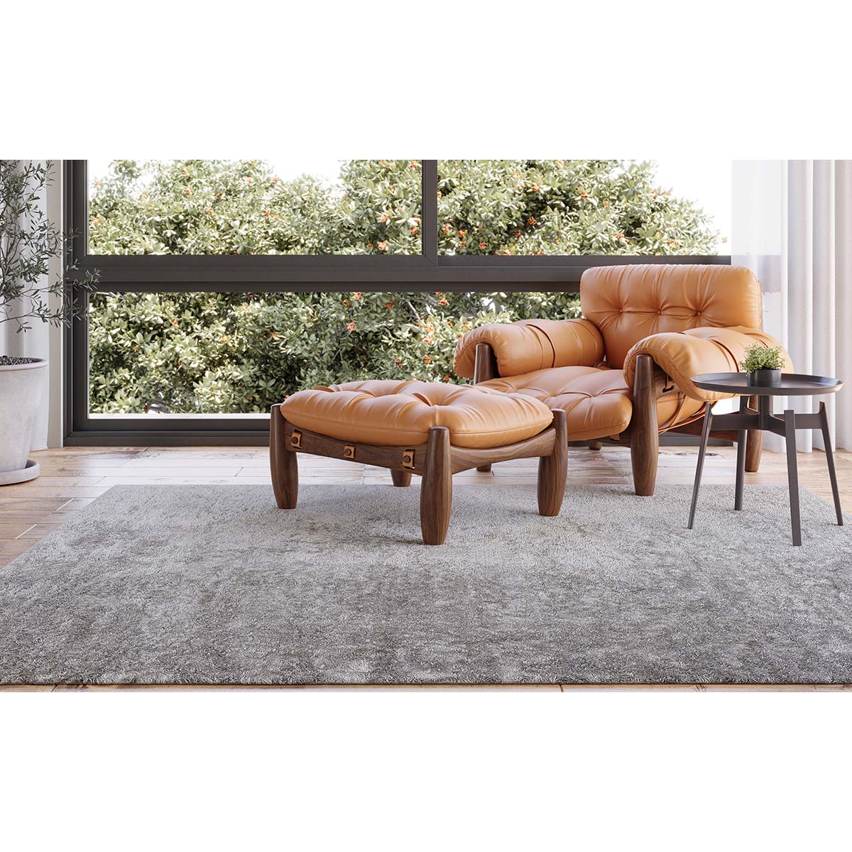 Tapete Sala Toque Suave Splendid Prata 2,00X2,50M Via Star