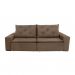 [OUTLET] Sofá 4 Lugares Retrátil e Reclinável Barcelona Suede Marrom