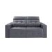 Sofá 3 Lugares Retrátil e Reclinável Roma Suede Cinza