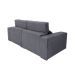 Sofá 3 Lugares Retrátil e Reclinável Roma Suede Cinza