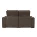 Sofá 3 Lugares Retrátil e Reclinável Roma Suede Marrom
