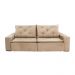 Sofá 4 Lugares Retrátil e Reclinável Barcelona Suede Bege