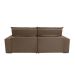 Sofá 4 Lugares Retrátil e Reclinável Barcelona Suede Marrom
