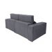 Sofá 4 Lugares Retrátil e Reclinável Roma Suede Cinza