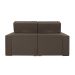 Sofá 4 Lugares Retrátil e Reclinável Roma Suede Marrom