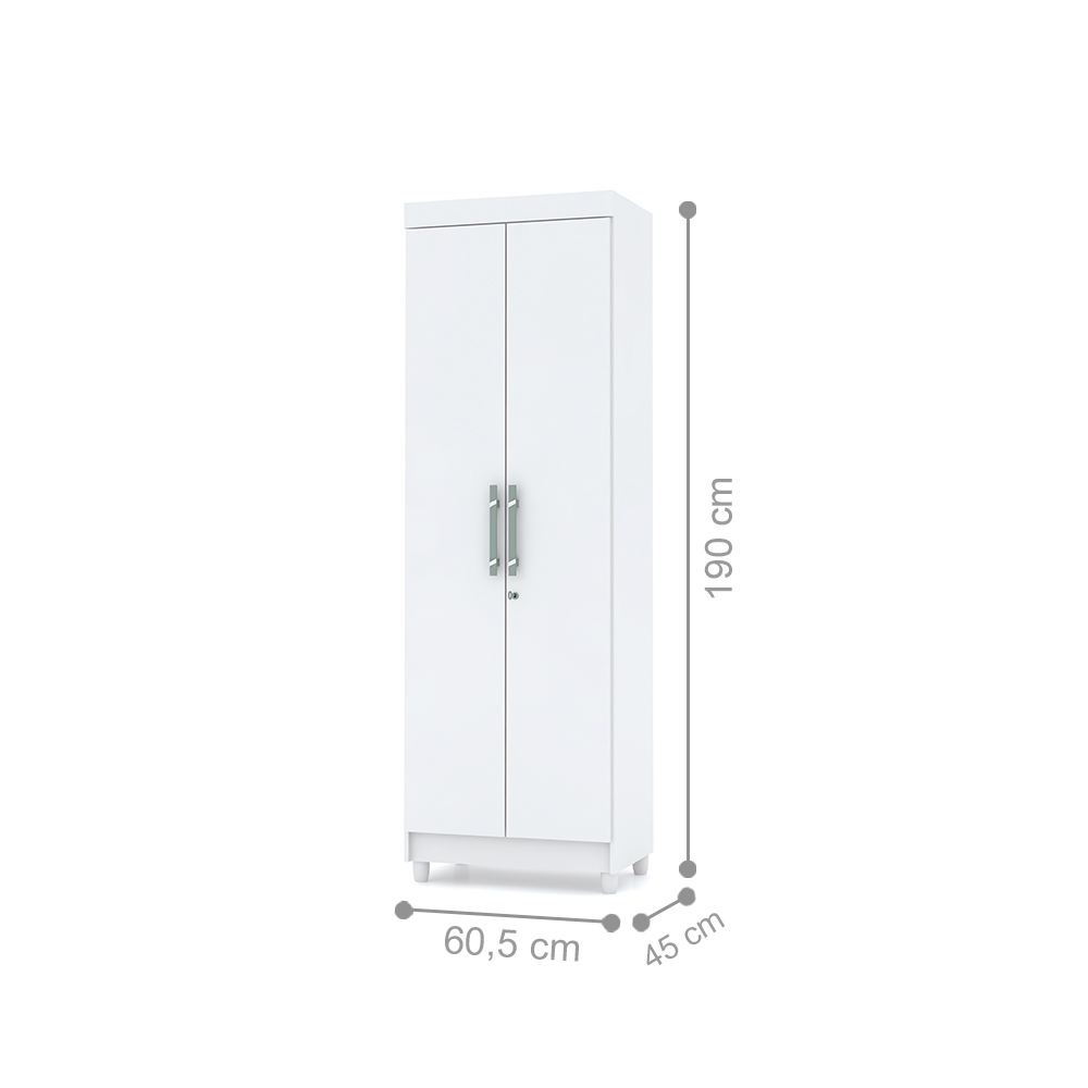 Armário Multiuso 2 Portas Failane Branco
