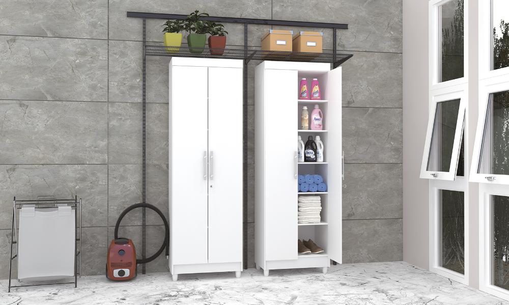 Armario 2 Portas Multiuso Landau Branco