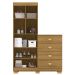 Cômoda Guarda-Roupa com 4 Gavetas e 5 Prateleiras Cristine Nature