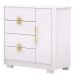 Cômoda Sapateira 4 Gavetas Clarabella Branco/Camarim