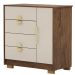 Cômoda Sapateira 4 Gavetas Clarabella Imbuia Fendi