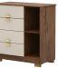 Cômoda Sapateira 4 Gavetas Clarabella Imbuia Fendi