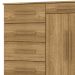 Cômoda Sapateira Quarto 5 Gavetas 2 Portas MDP Sirios Nature/Brisa