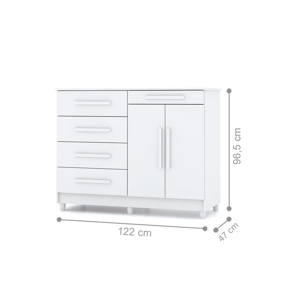 Cômoda com Sapateira Sierra Branco