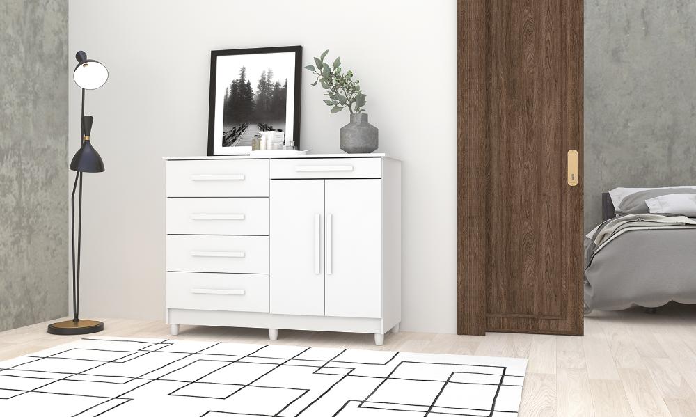 Cômoda com Sapateira Sierra Branco