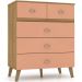 Cômoda para Quarto com 5 Gavetas MDP Zabi Nature/Camarim