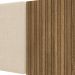 Cabeceira Casal Queen 268cm Com LED Dubai Zen Linho Bege - Vila Rica