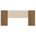 Cabeceira Casal Queen 268cm Com LED Dubai Zen Linho Bege - Vila Rica