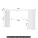 Cabeceira Casal Queen 268cm Com LED Dubai Zen Linho Cinza - Vila Rica