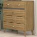 Comoda 5 Gavetas Para Quarto 20030 Nature VLR