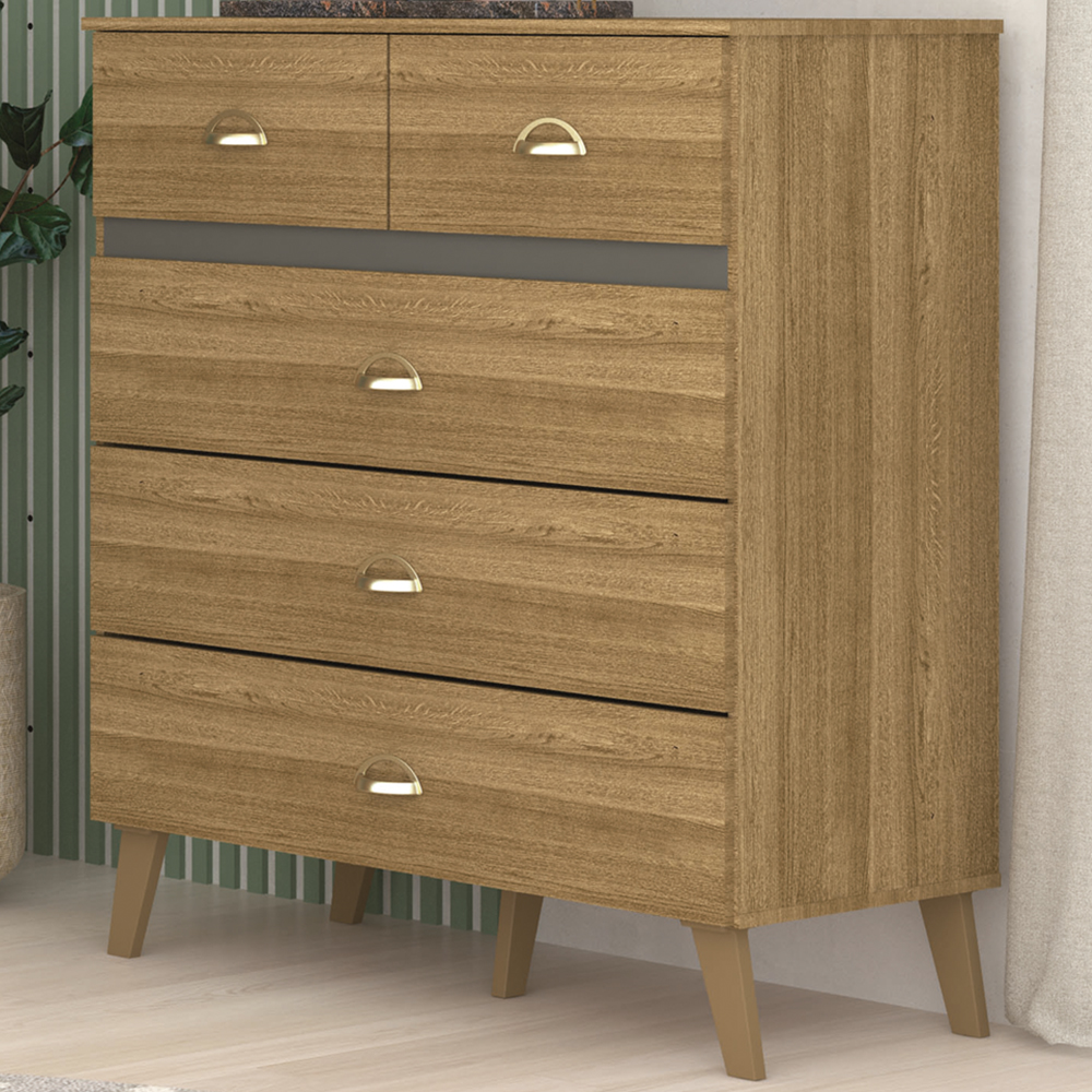 Comoda 5 Gavetas Para Quarto 20030 Nature VLR