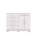 Comoda Sapateira 5 Gavetas E 2 Portas Branco