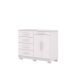 Comoda Sapateira 5 Gavetas E 2 Portas Branco