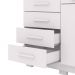 Comoda Sapateira 5 Gavetas E 2 Portas Branco