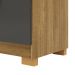 Comoda Sapateira 5 Gavetas E 2 Portas Nature Alasca