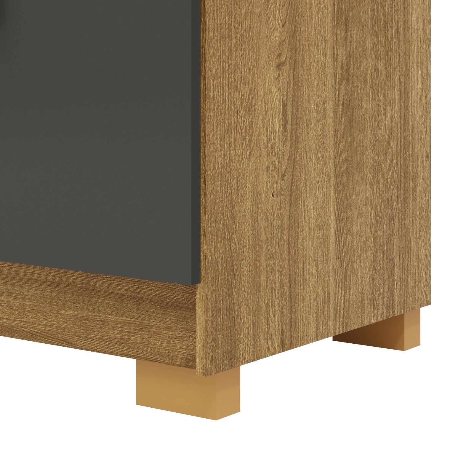 Comoda Sapateira 5 Gavetas E 2 Portas Nature Alasca