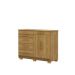 Comoda Sapateira 5 Gavetas E 2 Portas Nature Brisa