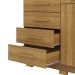 Comoda Sapateira 5 Gavetas E 2 Portas Nature Brisa