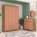 Conjunto Guarda Roupa e Cômoda Goku Nature Camarim