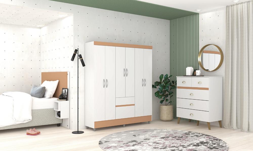 Gaveteiro Azera Branco Camarim