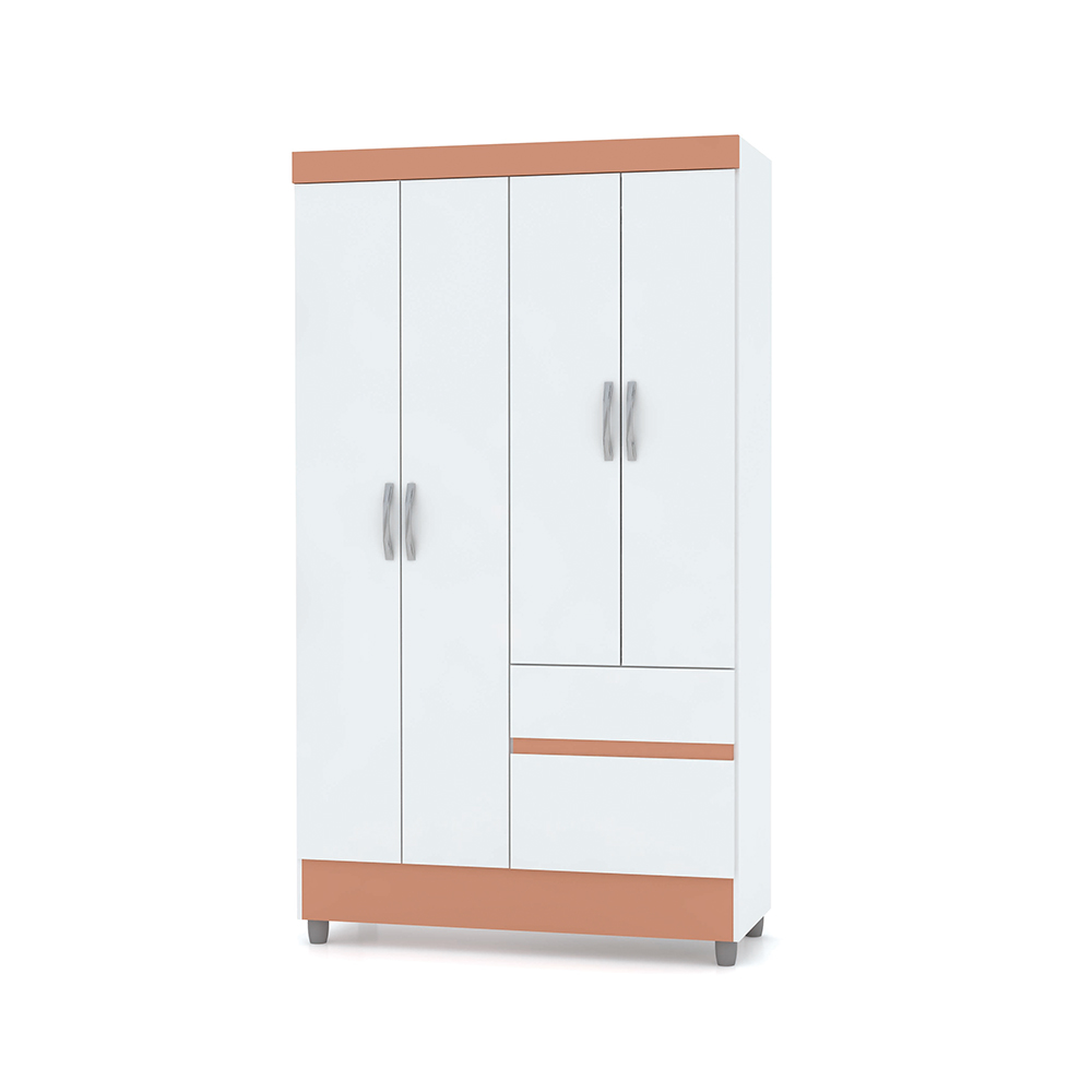Guarda Roupa 4 Portas Spectra Branco Camarim