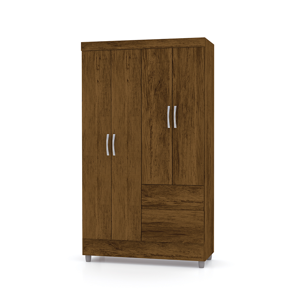 Guarda Roupa 4 Portas Spectra Imbuia