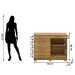 Guarda-Roupa 4 Portas e Cômoda Grande 5 Gavetas Ritom Nature/Brisa