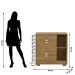 Guarda-Roupa 6 Portas 100% MDF e Cômoda Sapateira 4 Gavetas Spain Nature