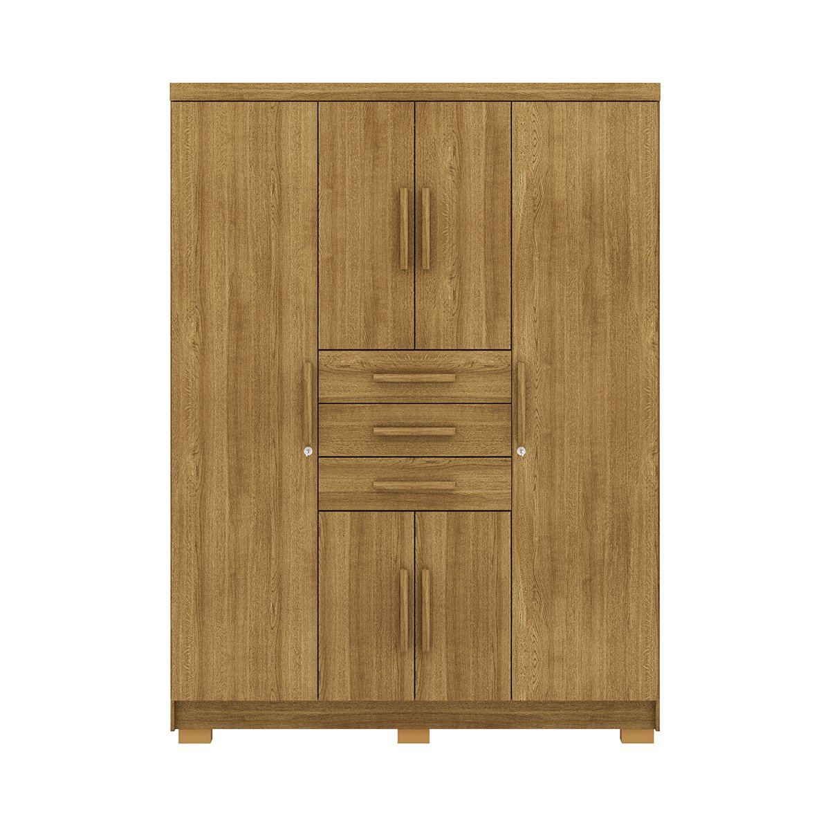 Guarda-Roupa 6 Portas 3 Gavetas England Nature