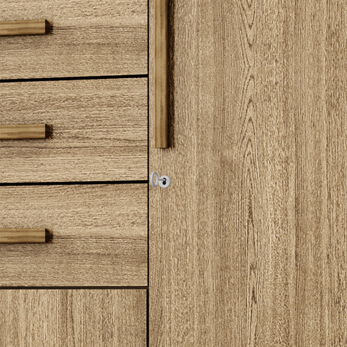 Guarda-Roupa 6 Portas 3 Gavetas England Nature